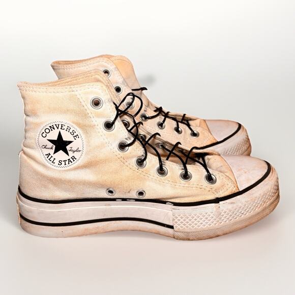 Converse Chuck Taylor All Star Lift Platform High Top Off White Women’s 7 - Picture 1 of 6